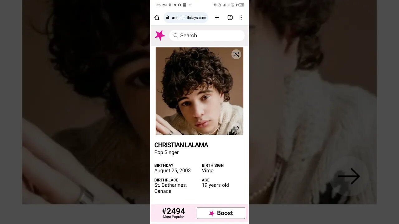 HAPPY 19 BIRTHDAY CHRISTIAN LALAMA