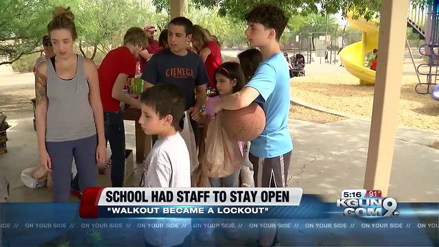 Food, water for Vail students; parent says walkout turned into a lockout