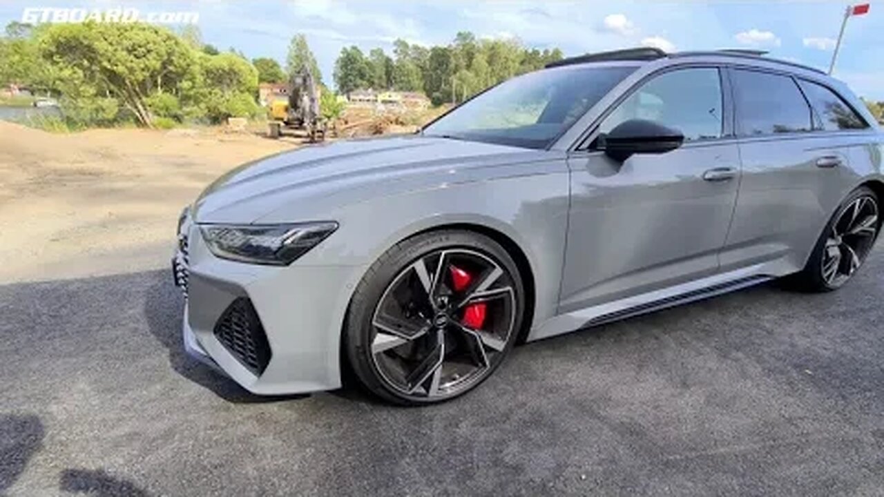 [4k] Launch Control Audi RS6 Nardo Grey. The SOUND!