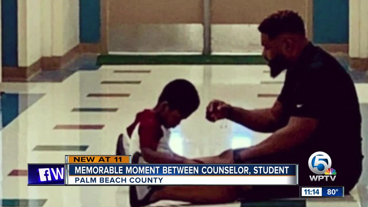 Student behavioral health professional talks about picture that's gone viral
