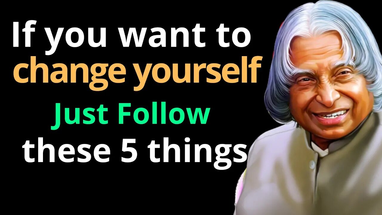 Five Inspiring and life changing quotes | Dr APJ Abdul Kalam Qoutes | inspired and motivational |