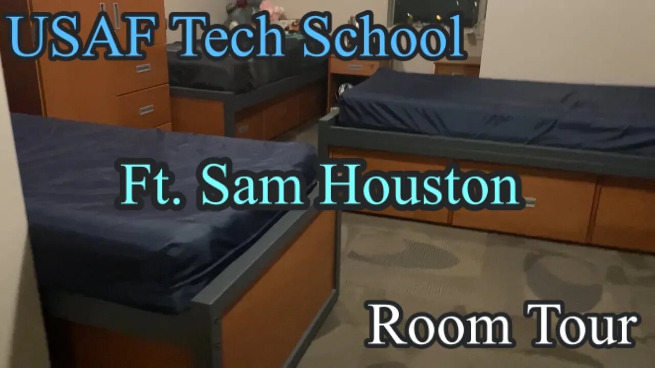 Room Tour at Fort Sam Houston Air Force Dorms! |My USAF Tech School Diaries