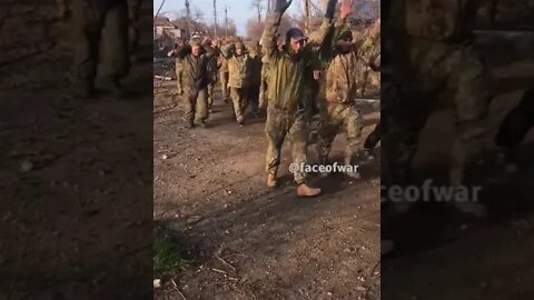 A batch of 260+ Ukrainian marines surrender in Mariupol