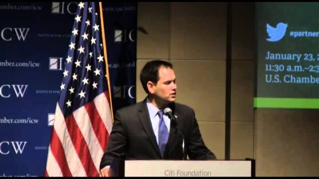 Rubio Delivers Speech on Middle Class Opportunity At U.S. Chamber Of Commerce