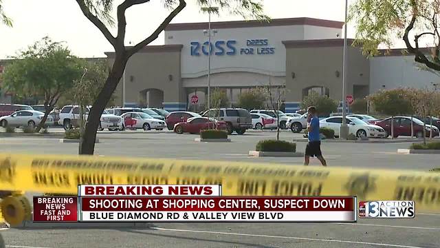 Witnesses discuss officer involved shooting at Ross in shopping center on Blue Diamond and Valley View