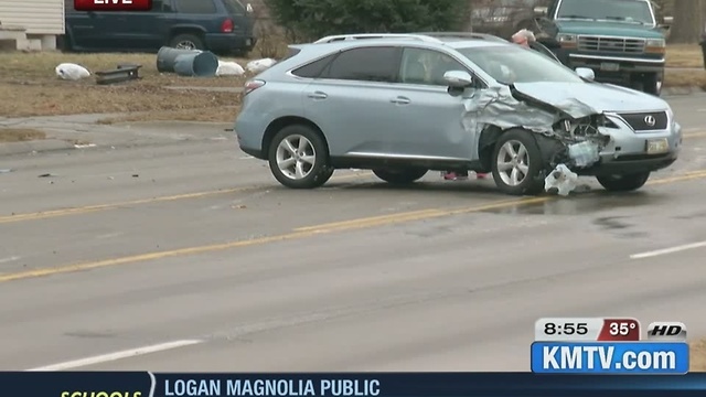 Slippery morning commute