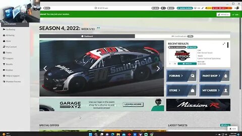 Iracing Indy Cars fixed set up @Auto Club Speedway virtually