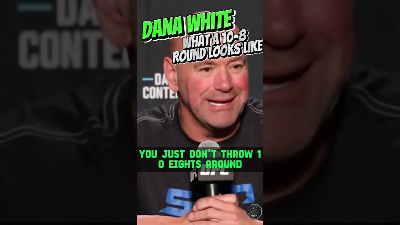 Dana White on What A 10-8 Round Looks Like #ufcshorts #danawhite #shorts