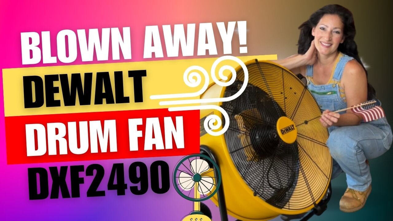 DeWalt 24" Drum Floor Fan Review DXF2490