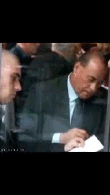 ITALIES PRIME MINISTER SILVIO BERLUSCONI LOVES A EXPRESSO CHASER