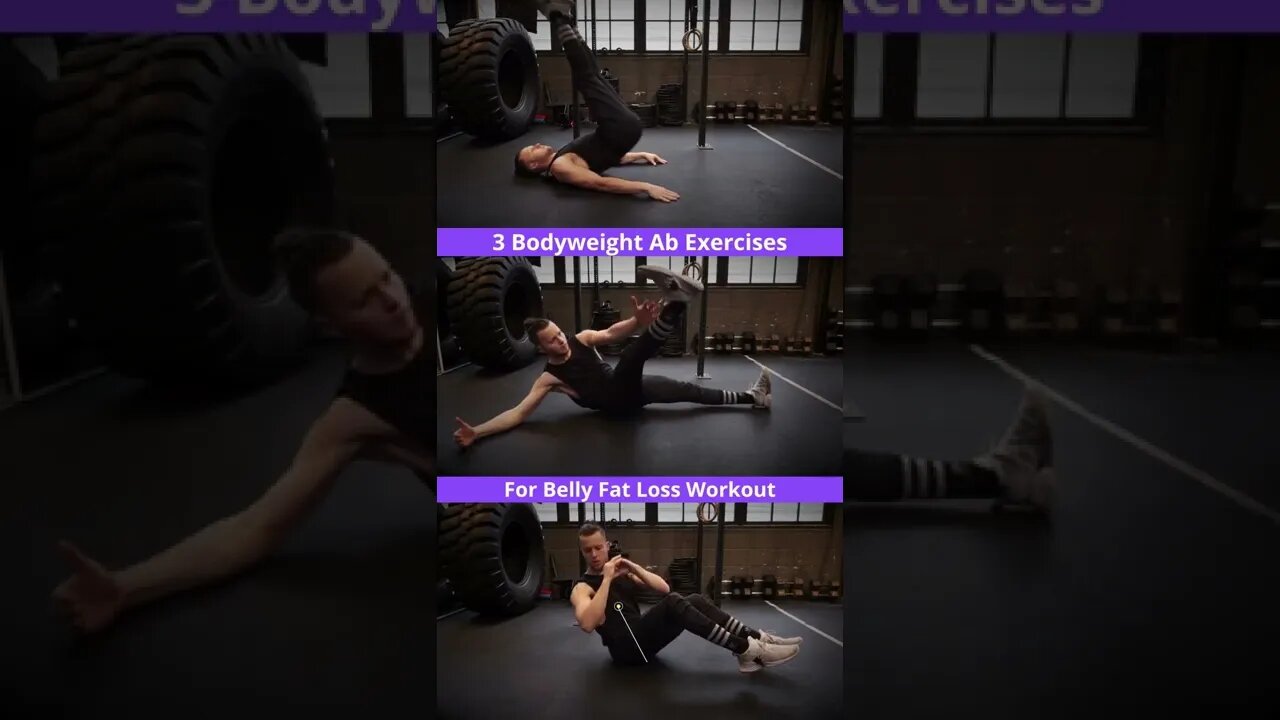 3 Bodyweight Ab Exercises for Belly Fat Loss Workout