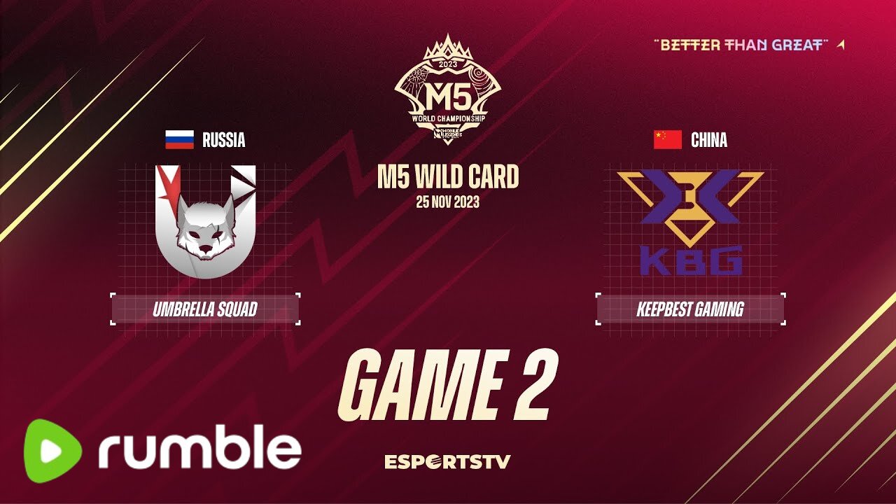 M5 Wild Card Day 3 | UMBRELLA SQUAD VS KEEP BEST GAMING | GAME 2 | Mobile Legend Championship 2023