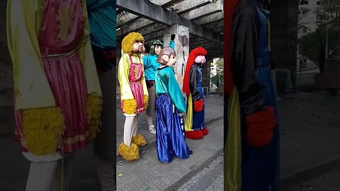 DANÇARINOS SUPER NINJAS DA CARRETA DA ALEGRIA FURACÃO, DANÇANDO FOFÃO, O MÁSKARA, BEN10 E PATATI