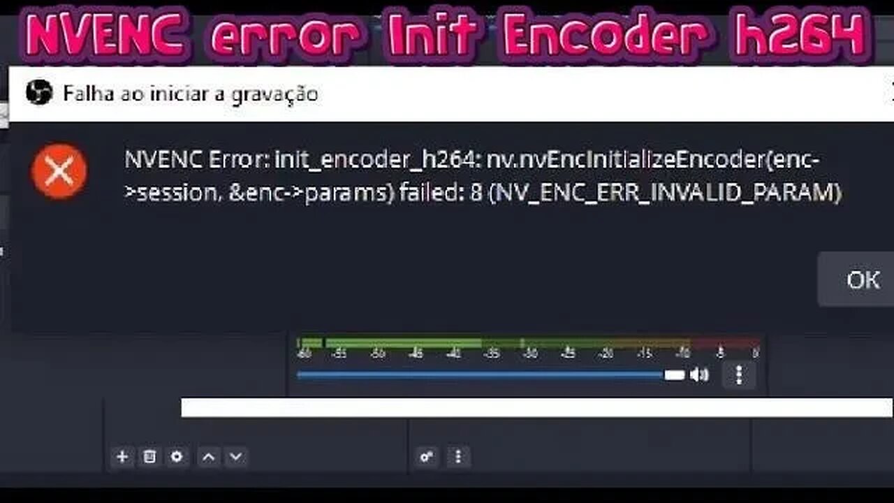 Solved OBS Studio NVENC Error Init Cant record using OBS Studio How to Fix