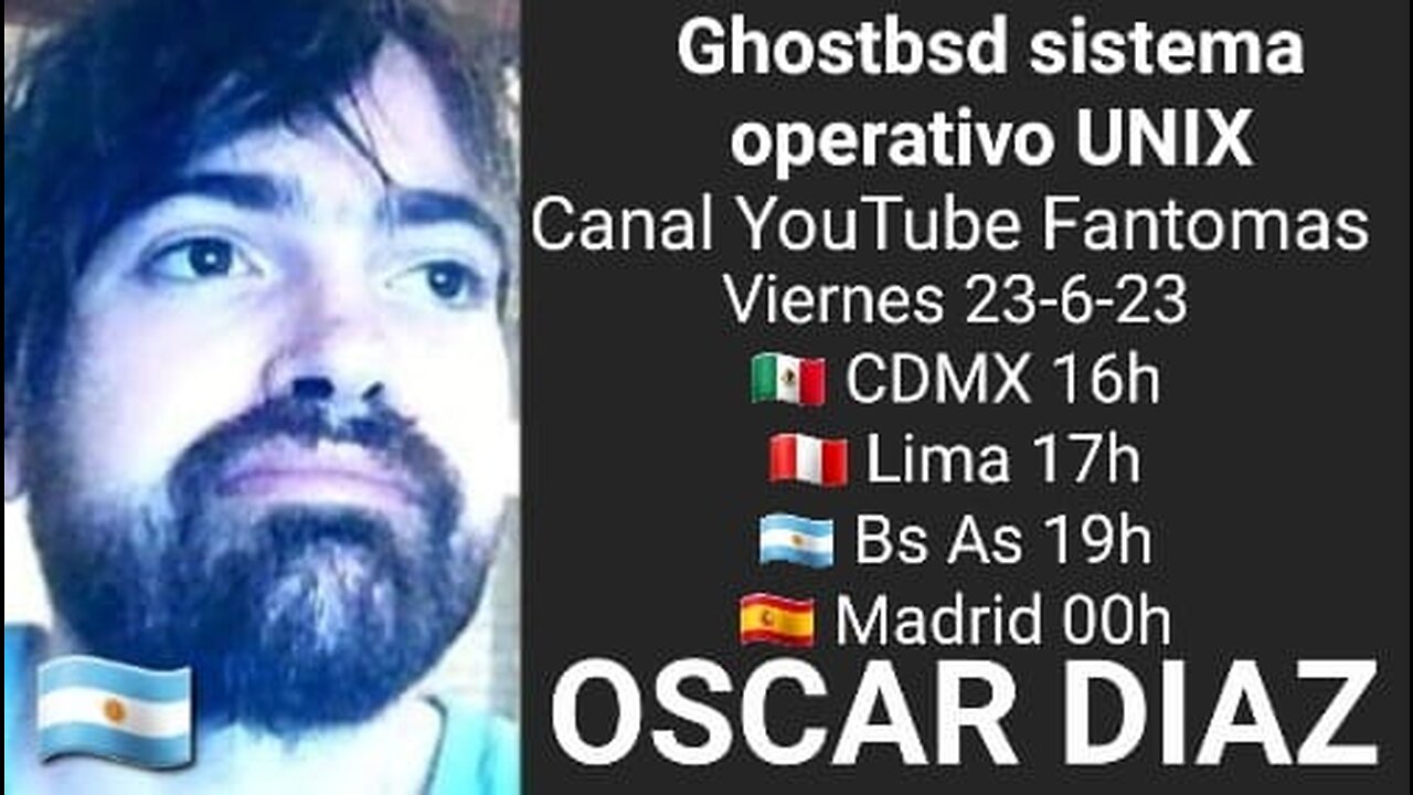 Ghostbsd sistema operativo UNIX // Oscar Diaz 🇦🇷 @lanzamientocohetesespaciales (23-6-23)