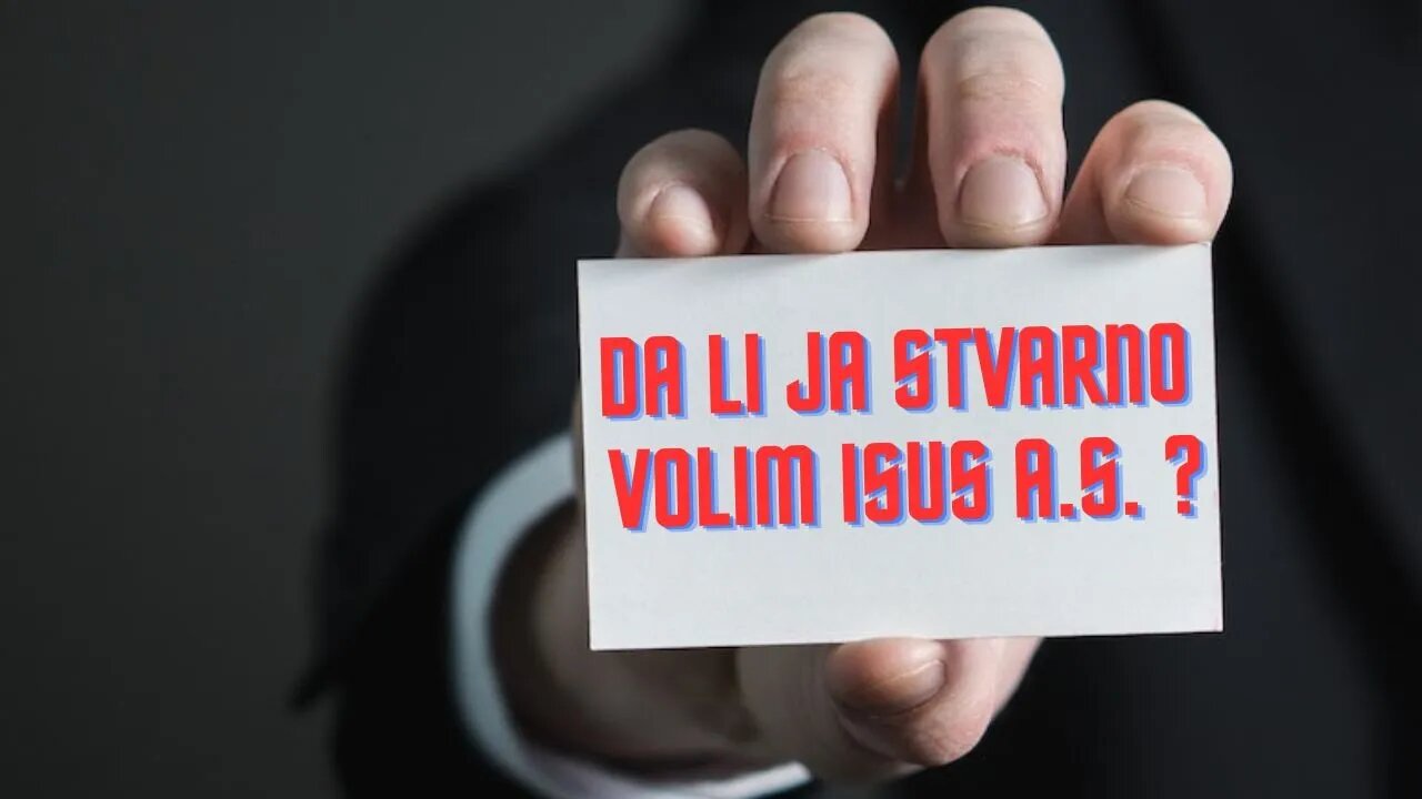 Ko stvarno voli Hrista a.s. (da vam slučajno ne promakne)