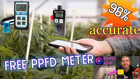 MIGRO Free PPFD Meter App UPDATE / 98% Accurate/ Custom PAR Map