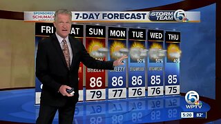 Latest Weather Forecast 6 p.m. Thursday