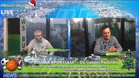 LIVE - TV NEWS BUZAU - "IN SLUJBA SPORTULUI", cu Catalin Paduraru. Din fotbalul și handbalul buzo…