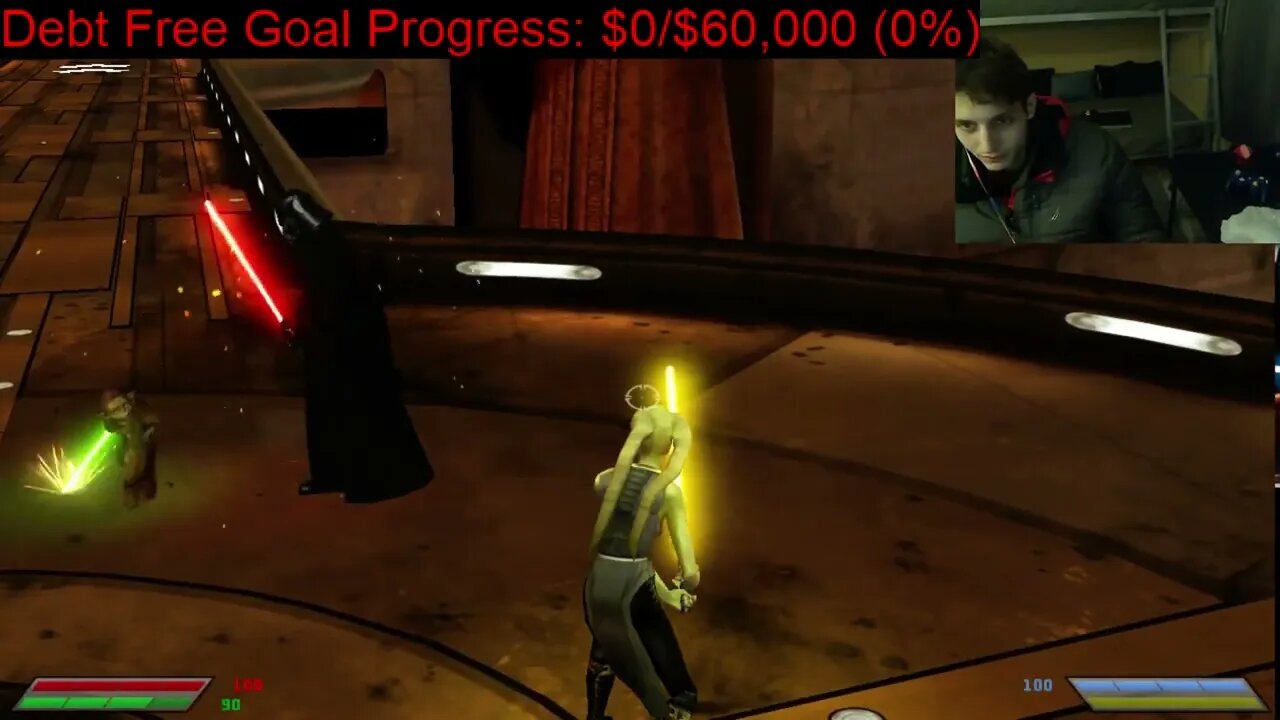 Darth Vader VS Yaddle In A Battle With Live Commentary In Star Wars Jedi Knight Jedi Academy