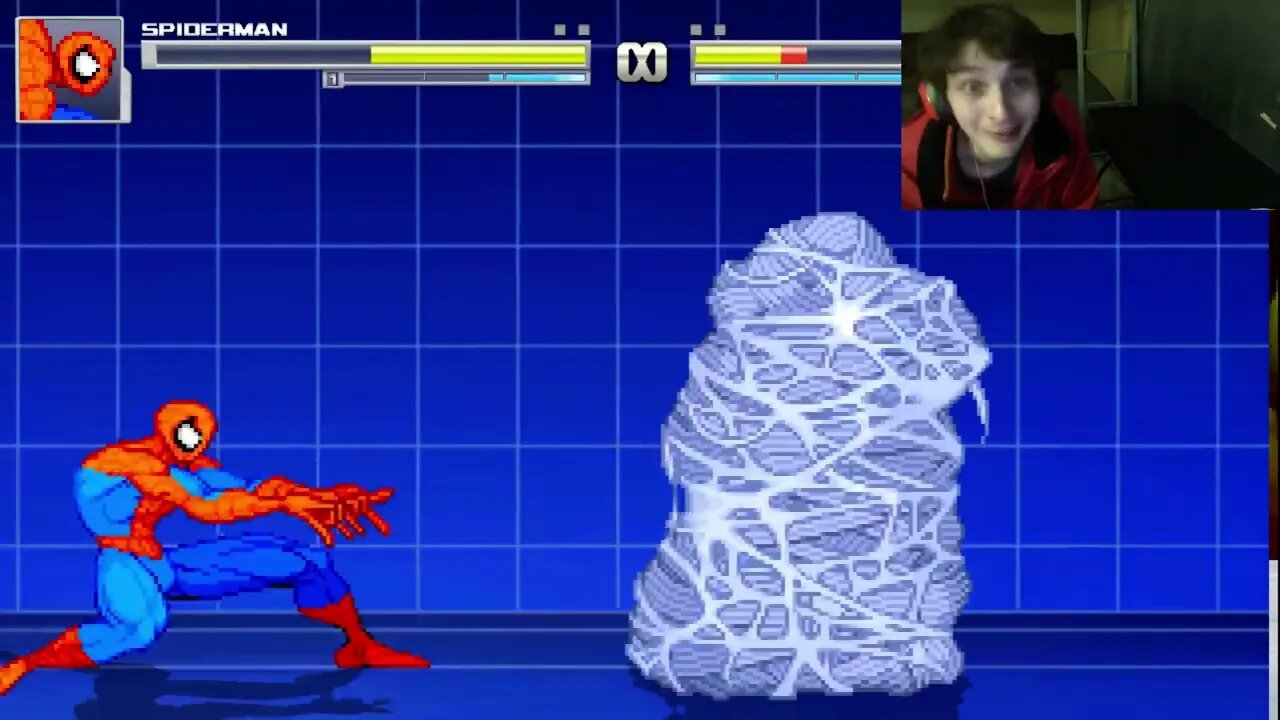 Spider Man VS Hulk Hogan The Wrestler In An Epic Battle In The MUGEN Video Game With Live Commentary