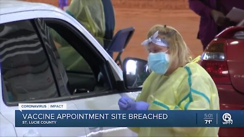 St. Lucie County experiences 'breaches' with COVID-19 vaccine appointment system