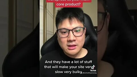 Why you should NOT use wordpress as your core product