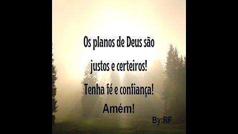 Os planos de Deus