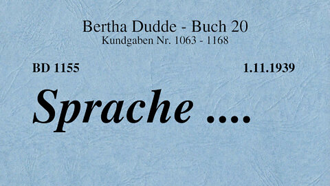 BD 1155 - SPRACHE ....