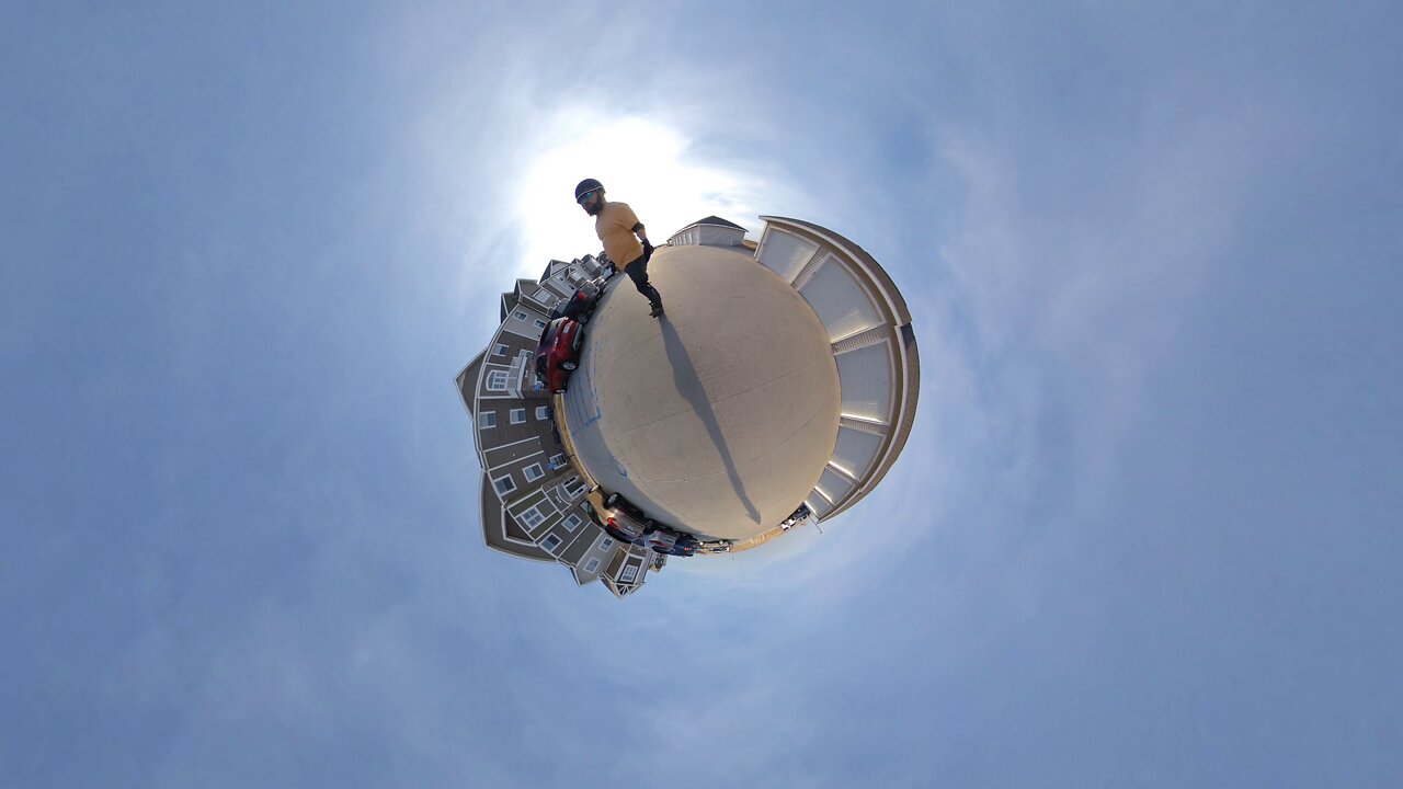 First test of 360 degree video - Insta One X - with a Pint X