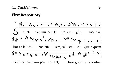 Little Office of Our Lady: Matins for Sunday, Monday and Thursday per annum