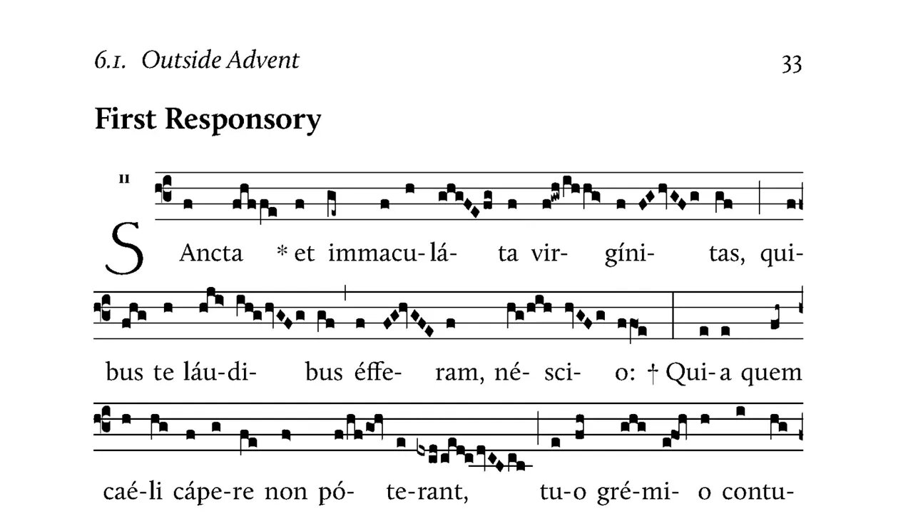 Little Office of Our Lady: Matins for Sunday, Monday and Thursday per annum