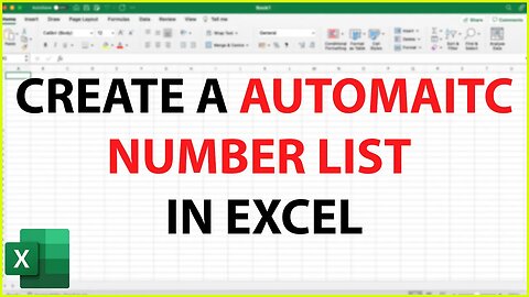 How To Create An Automatic Numbering List In Excel