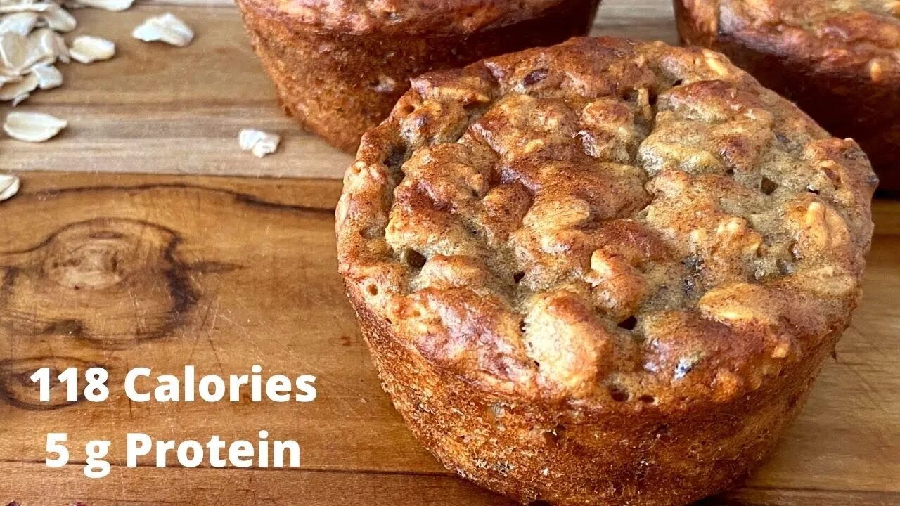 Healthy Banana Oat Cranberry Muffins with Greek Yogurt - No Sugar