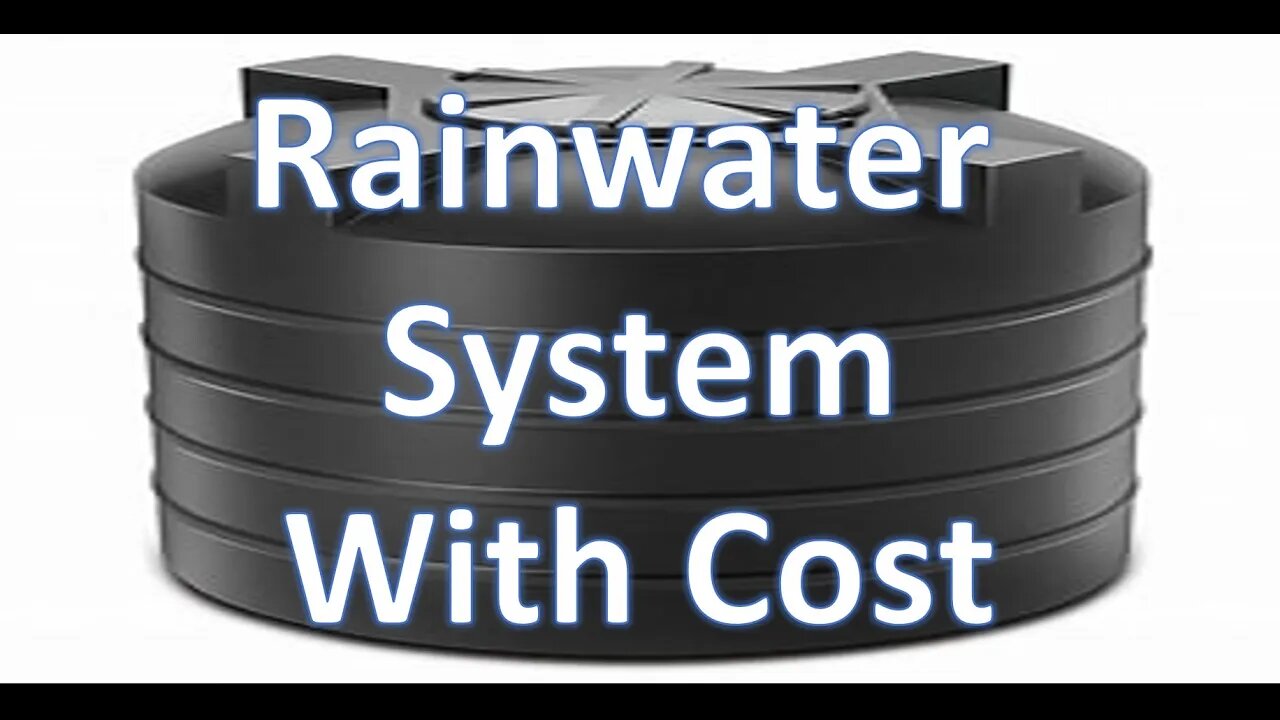 Rainwater system SUPPLIES the ENTIRE House. COST Included