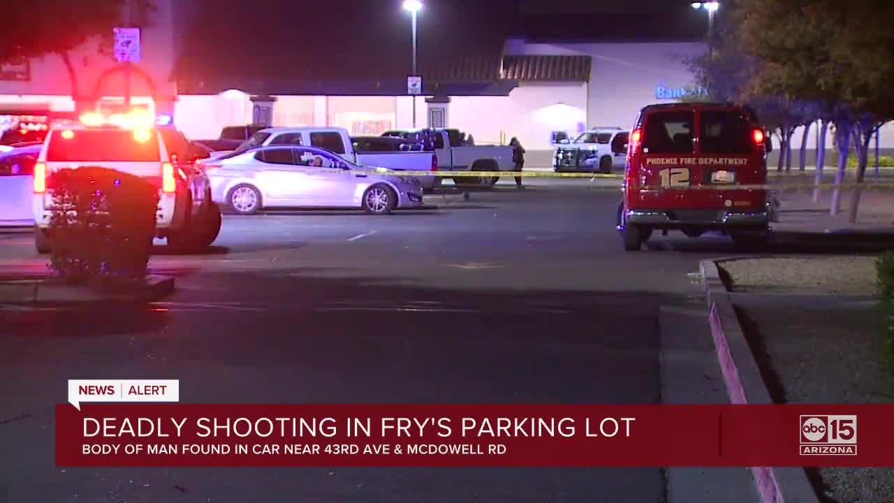 PD: Man found shot to death in Fry's parking lot near 43rd Avenue and McDowell Road