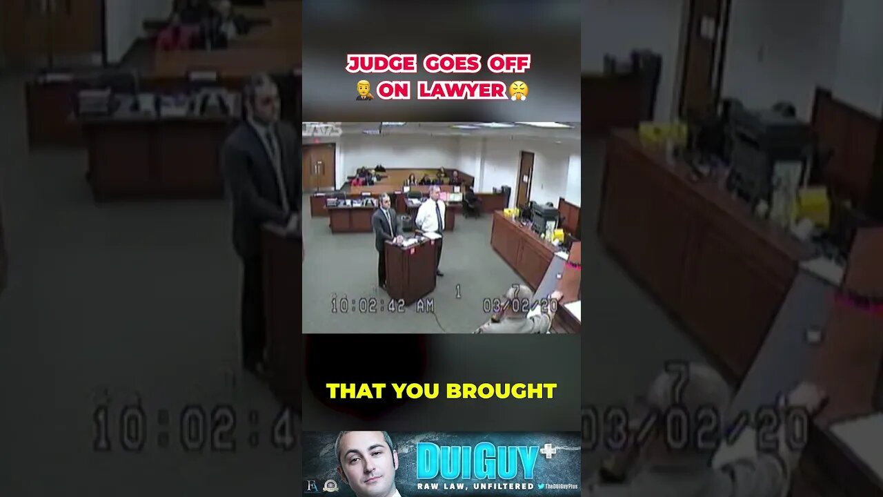 Judge Goes OFF on Lawyer