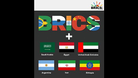 It’s SIX new members to the BRICS family! Saudi Arabia, Iran, UAE, Argentina, Egypt, and Ethiopia.