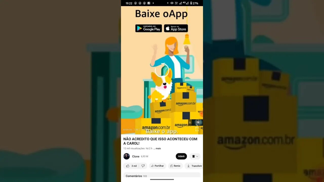 reagindo ao vídeo do clone foi muito assustador