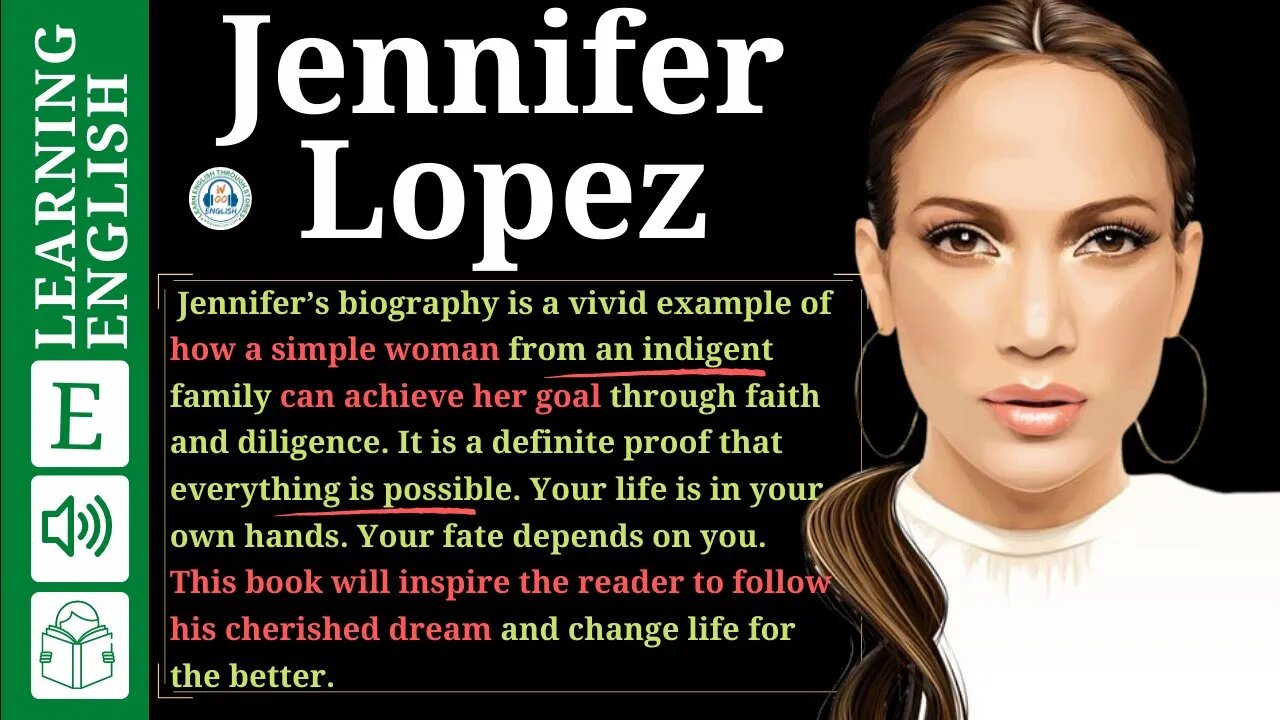 Learn English Through Story level 2 🍁 Jennifer Lopez