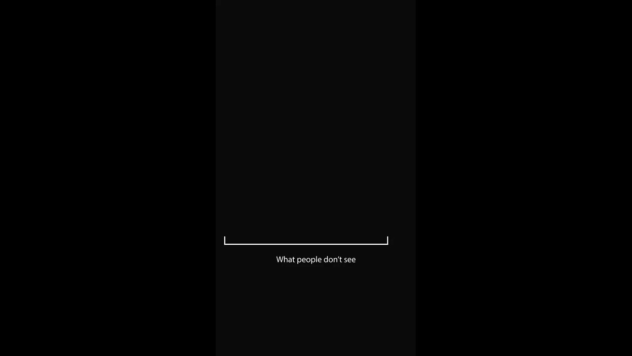 People see the success, but not the struggle behind it.