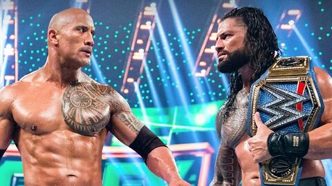 THE ROCK AND ROMAN REIGNS FACE OFF