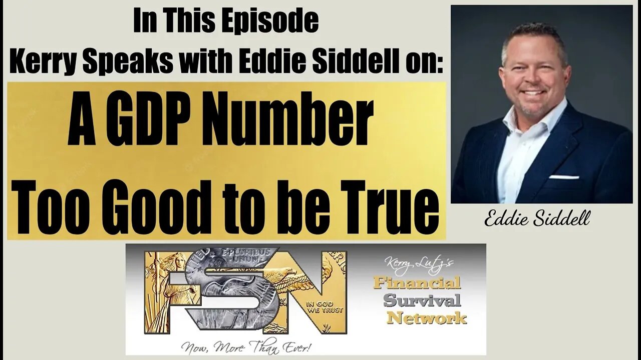 A GDP Number Too Good to be True -- Eddie Siddell #5890