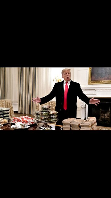 Trump Having A Crypto Burger at a Crypto Bar