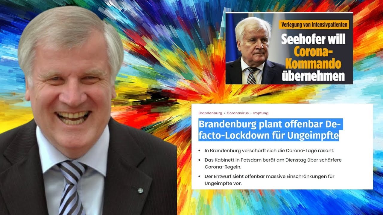 Seehofer will es regeln! Lockdown wird in den Kalender geboostert. Herr Söder völlig von der Rolle!