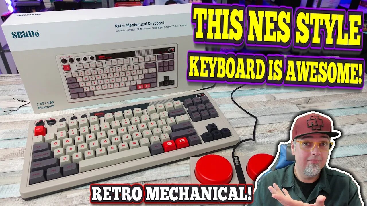 The 8Bitdo Retro Mechanical Keyboard Is NO JOKE!