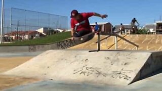 Young amputee skateboards like a pro!