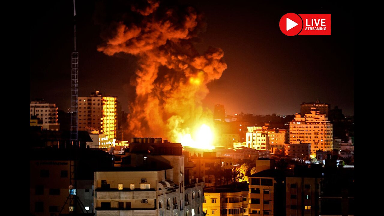 GAZA SKYLINE AS GROUND WAR WITH ISRAEL BREAKS OUT! HAMAS, HEZBOLLA, EGYPT, SYRIA AND USA MIXING IT UP