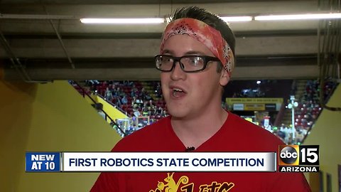 Arizona high school teams gather for robotics competition