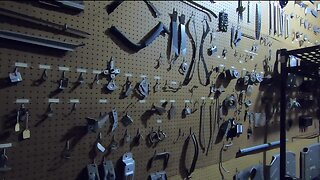 Vintage items inside the Westinghouse building, home to Paramount Stamping & Welding, go up for sale